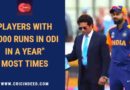 1000 odi runs in a year most times