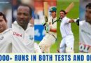 10000 runs in odi and test cricket
