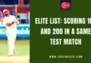 scoring 200 and 100 in one test match