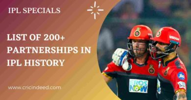 200+ partnerships in ipl
