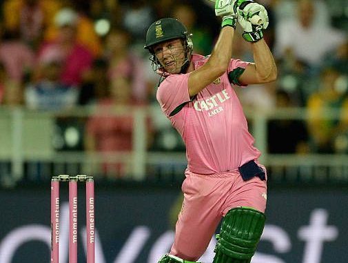 AB De Villiers in Pink Jersey