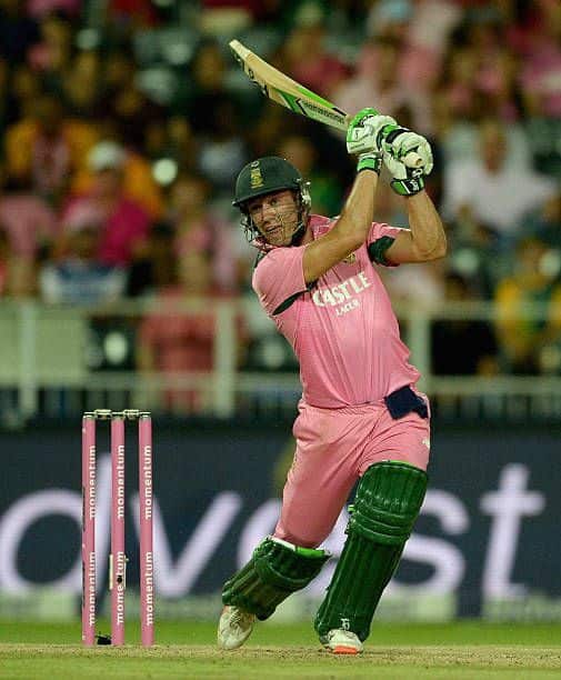 AB De Villiers in Pink Jersey