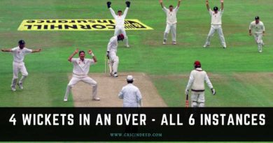 4 wickets in an over