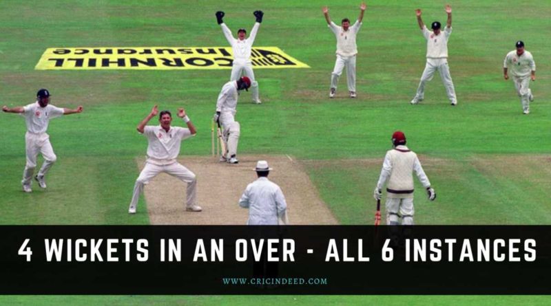 4 wickets in an over