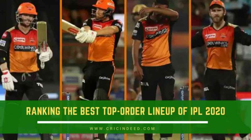 5 Best Top order in IPL 2020 teams