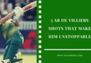Ab de Villiers shots in cricket