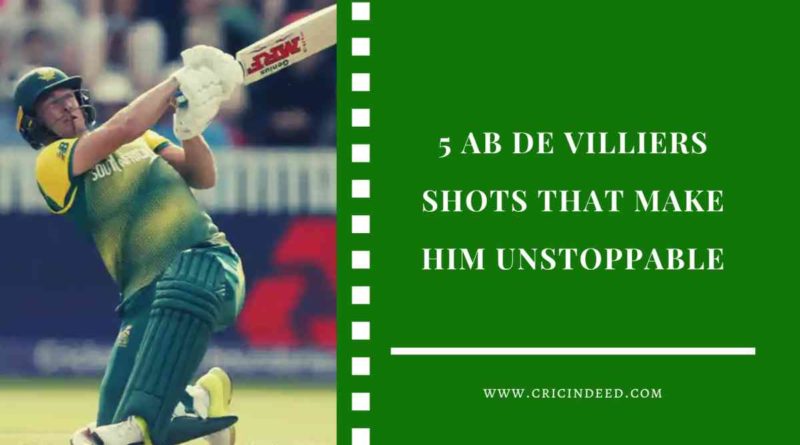 Ab de Villiers shots in cricket