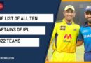 all captains of ipl 2022