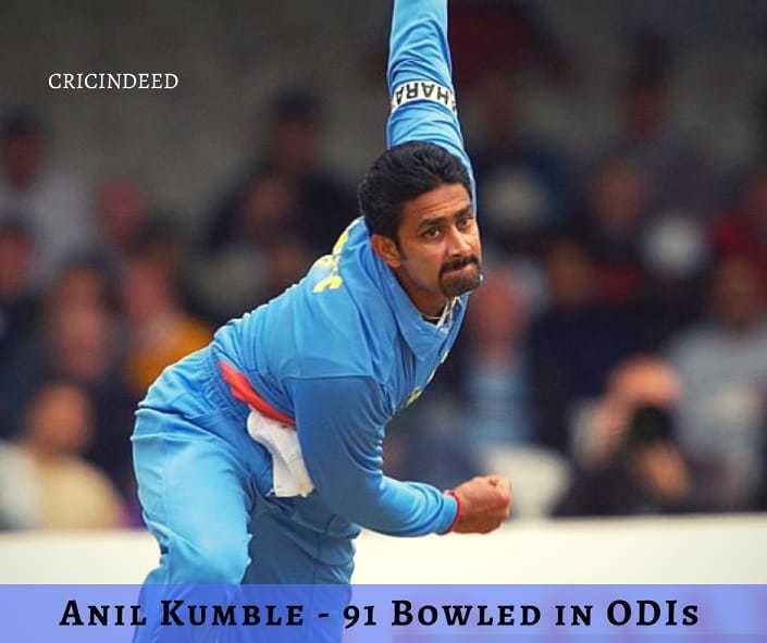 Anil Kumble - bowled wickets in odi