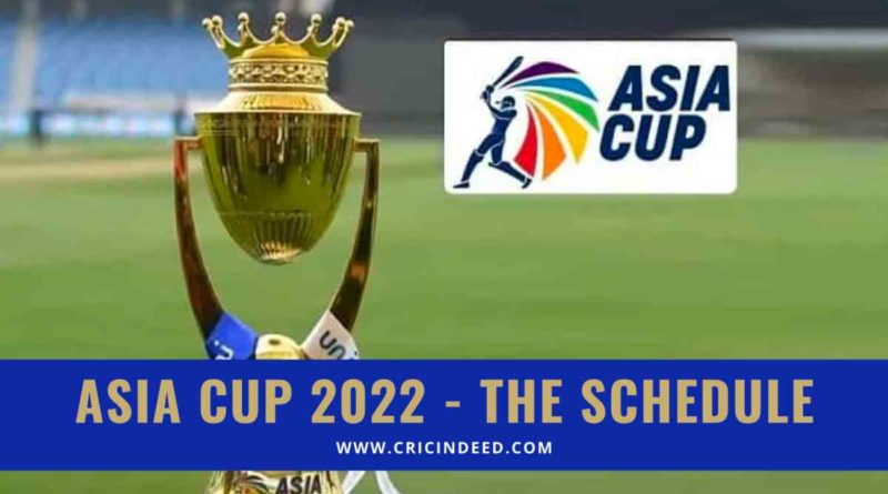 asia cup schedule 2022