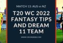 aus vs nz dream11 predictions