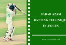 technique involved in Babar Azam batting