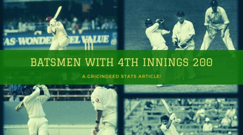 4th innings double century