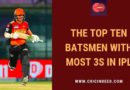batsmen with most 3s in ipl