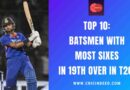 Top 10: Batsmen with Most Sixes in 19th Over in T20I