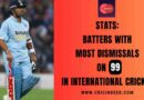 Stats: Batters with Most Dismissals on 99 in International Cricket