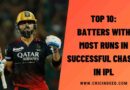 Top 10: Batters with Most Runs in Successful Chases in IPL