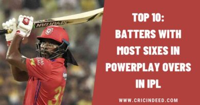 Top 10: Batters with Most Sixes in Powerplay Overs in IPL