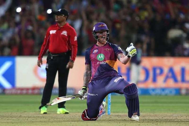 Ben Stokes IPL century against Gujarat Lions