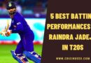 best batting performances of Ravindra Jadeja in t20s