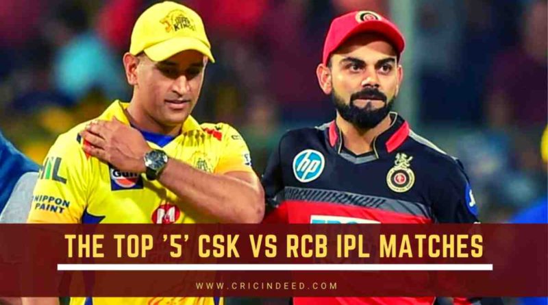 Best CSK vs RCB matches in IPL