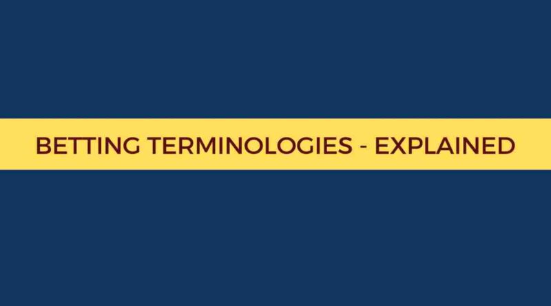 betting terminologies