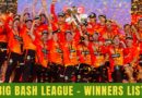 big bash league winners list every season