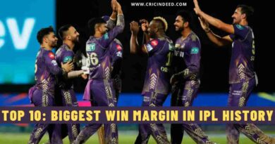 Top 10: Biggest Win Margin in IPL History (by Runs)