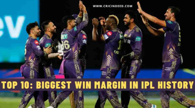 Top 10: Biggest Win Margin in IPL History (by Runs)