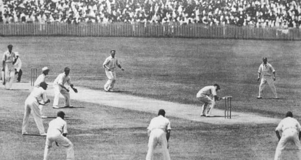 Bodyline Series leg side fielding