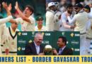 border gavaskar trophy winners list