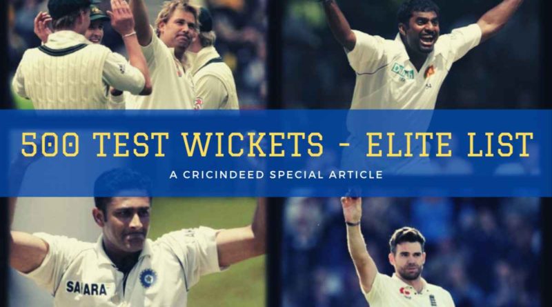 bowlers with 500 wickets in test cricket