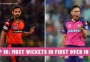 Top 10: Bowlers with Most Wickets in First Over in IPL