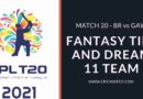 BR vs GAW Match 20 CPL 2021