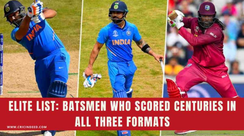 centuries in all three formats