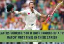 century in both innings of Test match