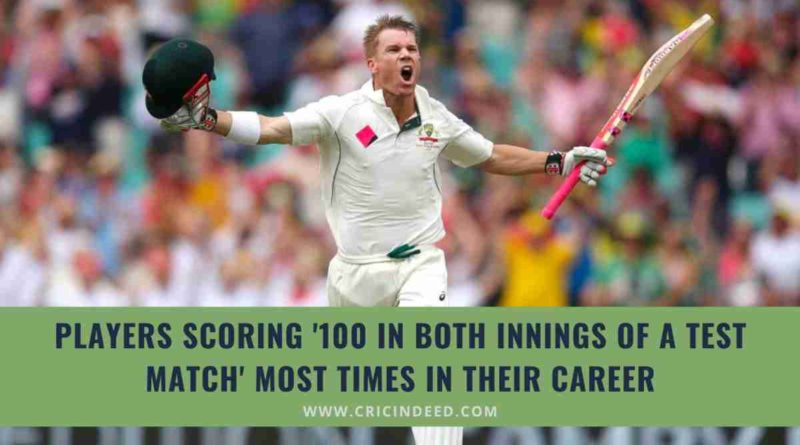 century in both innings of Test match