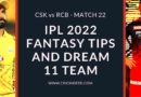 csk vs rcb dream11 predictions