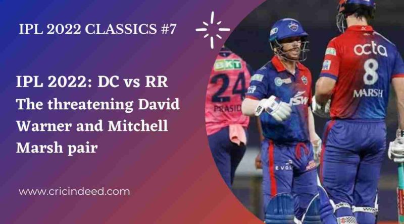 warner mitchell marsh partnership against Rajasthan Royals