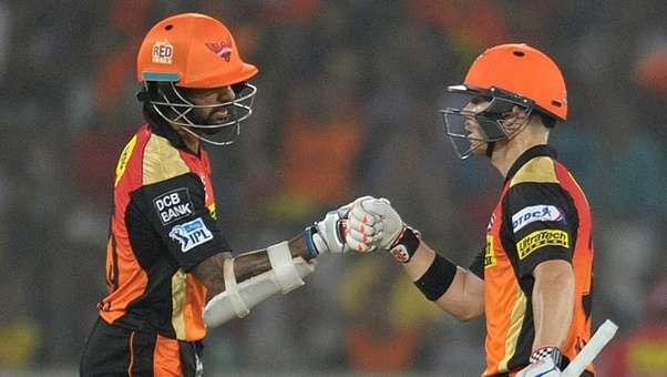 David Warner Shikhar Dhawan SRH openers