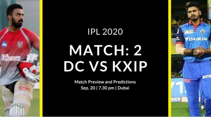 DC vs KXIP IPL 2020 Match Preview