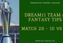 Dream11 Prediction iu vs lq