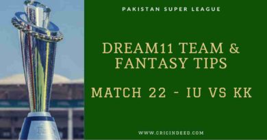 Dream11 Predictions IU vs KK