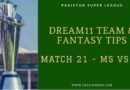 Dream11 Predictions MS vs PZ