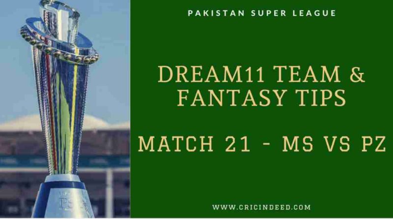 Dream11 Predictions MS vs PZ