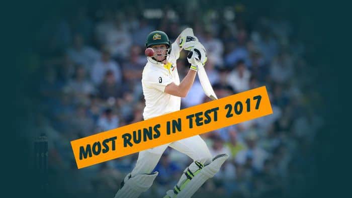 most runs in tests in 2017