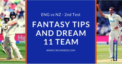 ENG vs NZ 2nd Test Dream11 Tips