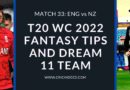 eng vs nz dream11 predictions