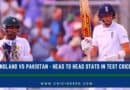 ENG vs PAK Head to Head records in Test Cricket