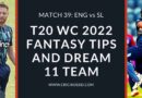 eng vs sl dream11 predictions